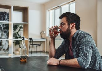 Alcohol is a very patient drug. It will wait for the alcoholic to pick it up one more time. Drunk
